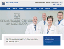 Tablet Screenshot of eyesurgerycenterla.com